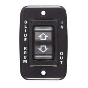 RV Designer S141 DC Contoured Rocker Switch In/Out - 40 Amp, Black