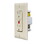 RV Designer S803 Dual AC GFCI Outlet With Cover-Plate - Ivory
