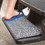 Safety Step SA08-62 Sand Away Step Rug Charcoal - Medium Small, 8-5/8" x 22"