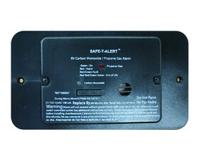 Safe-T-Alert 25-742-BL-TR Flush Mount Combination Carbon Monoxide/Propane Alarm with Trim Ring 12V DC Hard Wire - Black