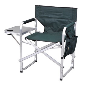 Ming's Mark SL1204-GREEN Stylish Camping Folding Director's Chair - Green