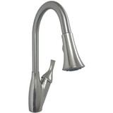 American Brass SL3000N-A RV Kitchen Faucet With Trumpet Spout, Pull-Down Sprayer And Single Lever Handle - 8