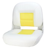 Tempress 60860 Navistyle Low-Back Boat Seat - White/Yellow