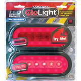 Optronics TLL112RK GloLight Red Oval Grommet Mount LED Trailer Light Kit