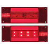 Optronics TLL170RK GloLight Red Low Profile Stud Mount LED Trailer Light Kit