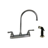 Empire Brass U-YCH801GS RV Kitchen Faucet with Large Gooseneck Spout, Teapot Handles and Sprayer - 8