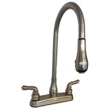 Empire Brass U-YNN2000N RV Kitchen Faucet with Gooseneck Spout, Pull-Down Sprayer and Teapot Handles - 8