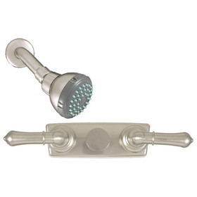 Empire Brass U-YNN54N-E RV Concealed Tub/Shower Valve with Teapot Handles and Shower Head - 4", Brushed Nickel