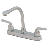 Empire Brass U-YNN800RSN RV Kitchen Faucet with Hi-Rise Spout and Teapot Handles - 8