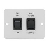 Ventline VC0533-03-A Wall Remote Switch for Ventadome V2119 Series Powered Ventilators - Gray