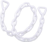 Whitecap S-1581C Heavy Duty Vinyl Coated Galvanized Steel Anchor Chain-3/16In X 3Ft