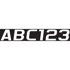 Hardline WHI700EC 700 Series 3" Letter/Number Kit - Solid White