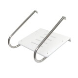 Whitecap 67901 Poly Swim Platform for Boats with Outboards - Double Rail, White