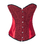 Muka Red Strapless Sparkle Glitter Satin Boned Fashion Corset Top, Gift Ideas