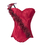 MUKA Red Bra Cup Fashion Corset with Floral Design, Gift Idea