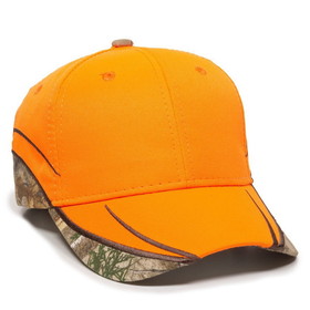Custom Outdoor Cap BLZ-615 Blaze with Camo Inserts on Visor and Crown