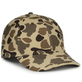 Custom Outdoor Cap GC-100 Solid Back And Canvas Camo
