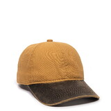 Outdoor Cap HPK-100 Weathered Cotton Visor, 6 Panel Cap