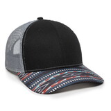 Outdoor Cap OC771P Slight Pre-Curved Sublimated Visor Cap
