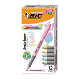 Bic Brite Liner Grip Pastel Highlighter Pocket