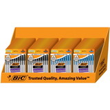 (Case of 48) Bic MSP104-AST Cristal Xtra Smooth 10-Pack Counter Display, Case of 48