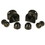 Rugged Ridge 1-1111BL Front Swaybar Bushing Kit, Black, 30.5mm; 97-06 Jeep Wrangler