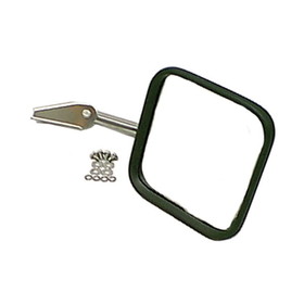 Rugged Ridge 11005.04 Mirror Head and Arm, Stainless Steel, Right Side; 55-86 Jeep CJ Models