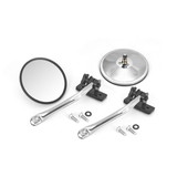 Rugged Ridge 11026.11 Quick Release Mirror Relocation Kit, Stainless; 97-16 Jeep Wrangler