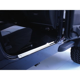 Rugged Ridge 11119.03 Door Entry Guards, Stainless Steel; 97-06 Jeep Wrangler TJ