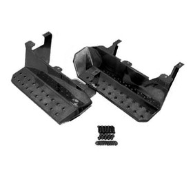 Omix-Ada 11139.02 Factory Replacement Side Steps, Pair, Semi Gloss Black; 76-86 Jeep