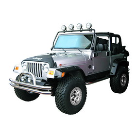 Rugged Ridge 11232.01 Full Frame Light Bar, Black; 97-06 Jeep Wrangler TJ