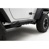 Rugged Ridge 11504.23 RRC Rocker Guards, Black; 07-16 Jeep Wrangler JK