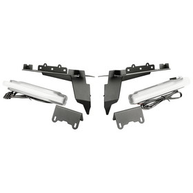 Rugged Ridge 11640.96 Chop Brackets, With DRL Set, Frt; 18-21 JL Rubico