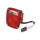 Omix-Ada 12403.48 Tail Light Assembly, Right, Black Housing; 98-06 Jeep Wrangler TJ