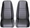 Rugged Ridge 13210.09 Neoprene Front Seat Covers, Gray; 97-02 Jeep Wrangler TJ