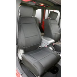 Rugged Ridge 13214.01 Neoprene Front Seat Covers, Black; 07-10 Jeep Wrangler JK