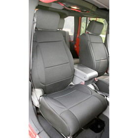 Rugged Ridge 13215.01 Neoprene Front Seat Covers, Black; 11-16 Jeep Wrangler JK
