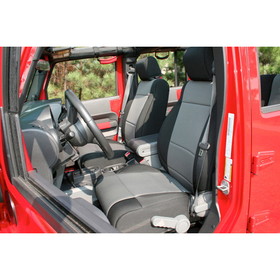 Rugged Ridge 13215.09 Neoprene Front Seat Covers, Black/Gray; 11-16 Jeep Wrangler