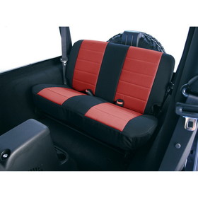 Rugged Ridge 13261.53 Neoprene Rear Seat Covers, Red; 97-02 Jeep Wrangler TJ