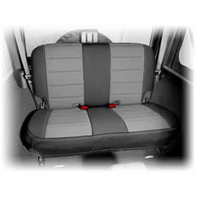 Rugged Ridge 13265.09 Neoprene Rear Seat Cover, Black/Gray; 07-16 Jeep Wrangler JK