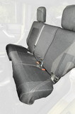 Rugged Ridge 13266.02 Elite Ballistic Seat Cover, Rear, Black, 4 Door; 07-10 Wrangler JKU