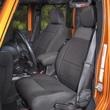 Rugged Ridge 13294.01 Seat Cover Kit, Black; 07-10 Jeep Wrangler JK, 2 Door