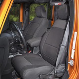 Rugged Ridge 13296.01 Seat Cover Kit, Black; 11-18 Jeep Wrangler JK, 2 Door