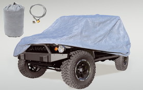 Rugged Ridge 13321.73 Full Car Cover Kit; 81-86 Jeep CJ8/04-16 LJ/07-16 JK