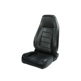 Rugged Ridge 13402.01 High-Back Front Seat, Reclinable, Black; 76-02 Jeep CJ/Wrangler YJ/TJ