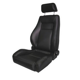 Rugged Ridge 13404.15 Ultra Seat, Front, Reclinable, Black Denim; 76-02 CJ/Wrangler YJ/TJ