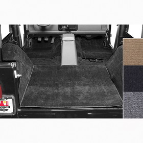 Rugged Ridge 13690.01 Deluxe Carpet Kit, Black; 76-95 Jeep CJ/Wrangler YJ