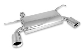 Rugged Ridge 17606.75 Axle Back Exhaust System, Stainless Steel; 07-16 Jeep Wrangler JK