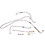 Omix-Ada 17732.01 Fuel Line Set; 41-44 Willys MB/Ford GPW