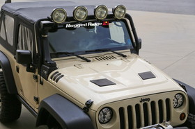 Rugged Ridge 17759.01 Performance Vented Hood; 07-16 Jeep Wrangler JK